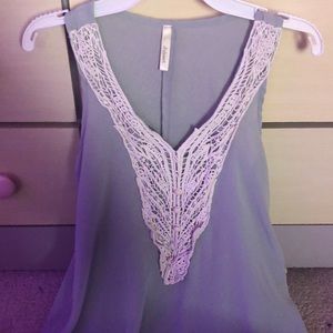 Light blue fancy tank